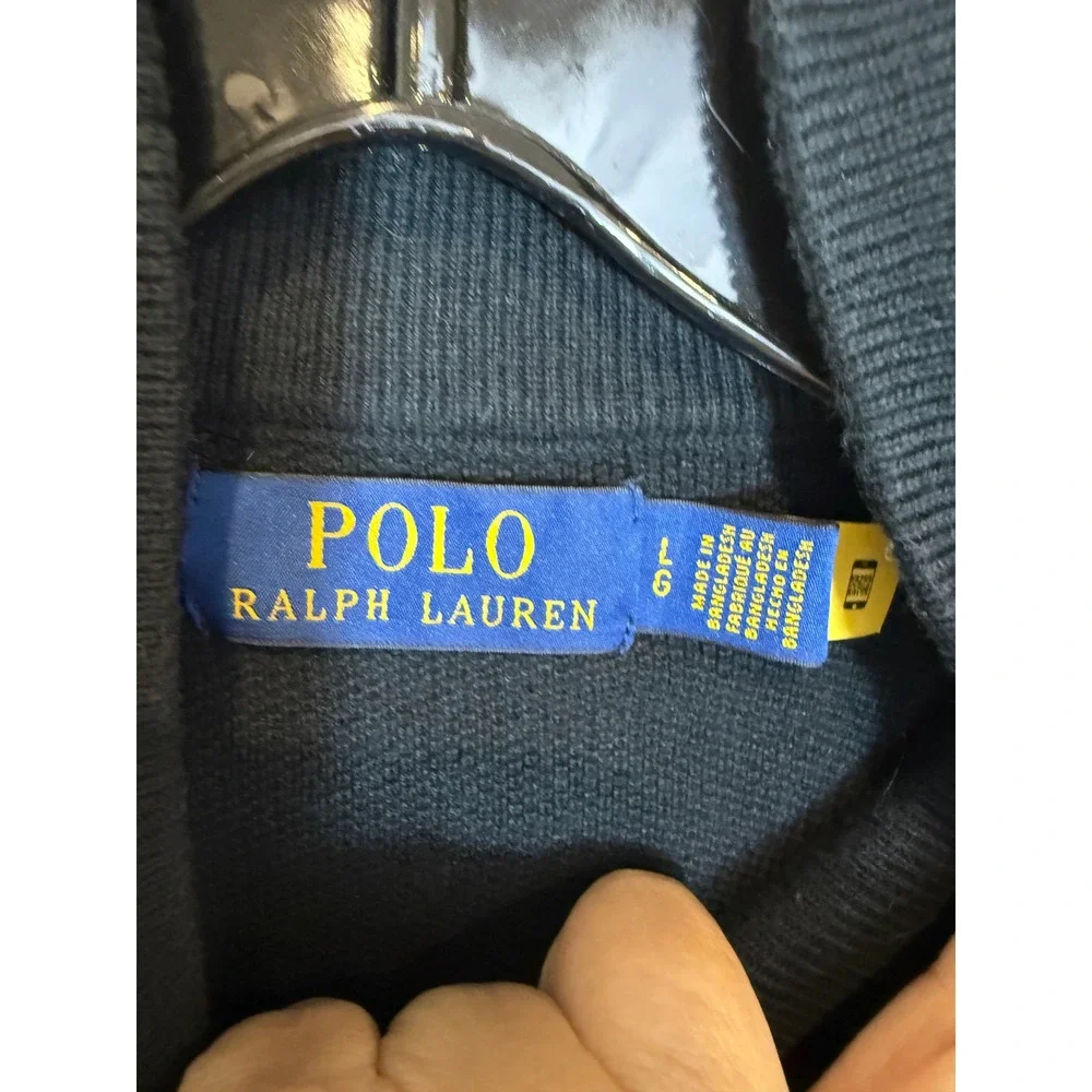 Polo Ralph‎ Lauren pull over 1/4 zip sweater size Large